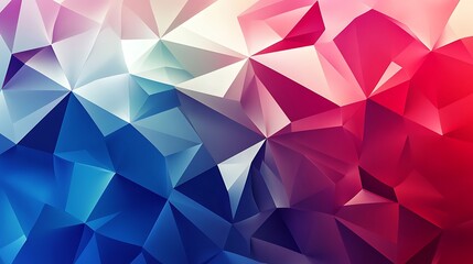 Obraz premium Abstract geometric pattern of colorful triangles