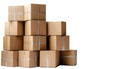 stack of cardboard boxes