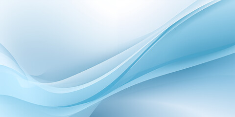 Obraz premium A smooth abstract wave design in light blue tones, perfect for backgrounds and graphics.