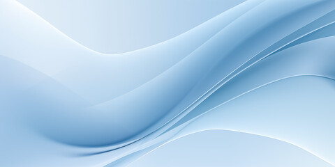 Naklejka premium A smooth and soothing blue wave pattern for design purposes and modern aesthetics.