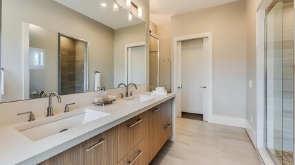 A Modern Bathroom with Luxurious Features and Sleek Design
