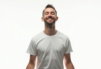 a smiling happy man
