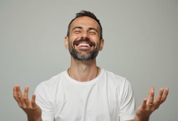 a smiling happy man