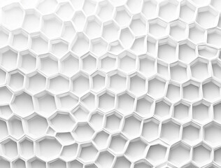 Fototapeta premium Subtle Honeycomb Design on a White Background