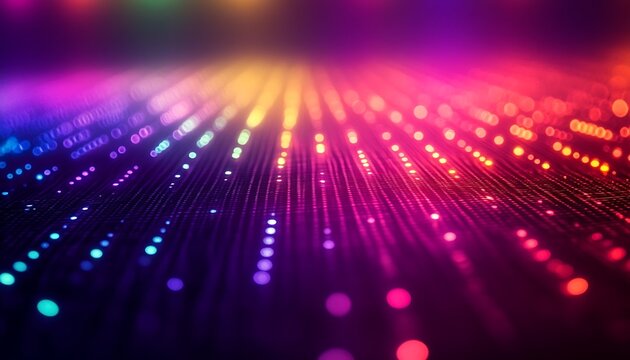 Abstract Colorful Light Beams