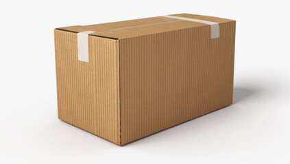 Cardboard box delivery studio shot