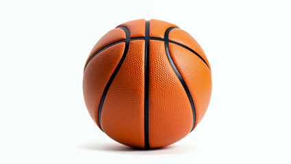  Realistic Basketball with Textured Surface and Bold Black Lines







