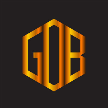  GOB modern elegance and creative logo design .GOB luxurious alphabet design . GOB  letter initial logo design.