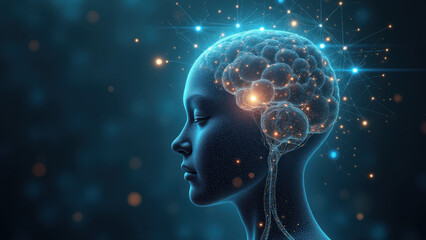 AI Brain Neural Network, Digital Mind - AI and Machine Learning