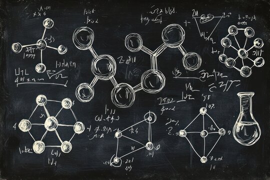 Chemistry Chalkboard Art - Powered by Adobe