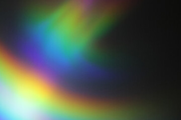 Light waves interference effect, color diffraction grating abstract background. Iridescent blurred holographic surface.