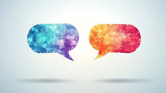 Digital communication, speech bubbles