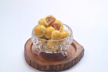 nastar cookies, pineapple tarts or nanas tart filled with pineapple jam, commonly found when hari raya or Eid Al fitr
