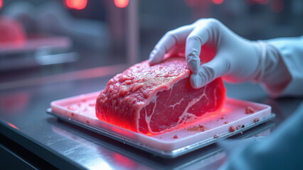 Raw Beef Steak, Food Production, Meat Industry - Food Production