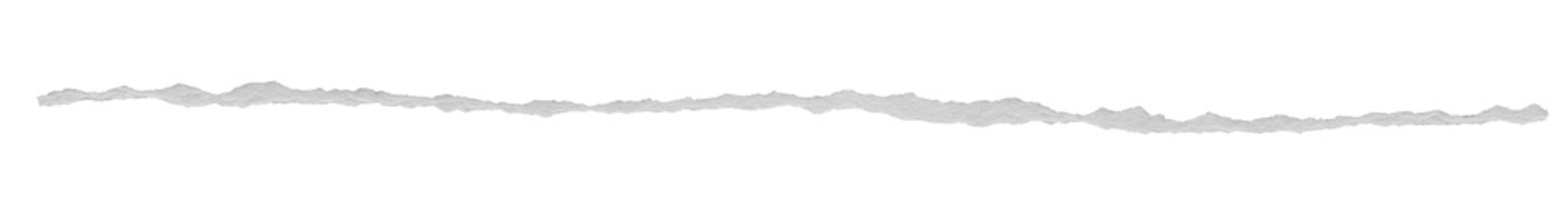 ripped torn paper edges isolated with clipping path on black background