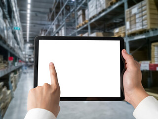 White empty screen on modish computer for your design mock up on the monitor display