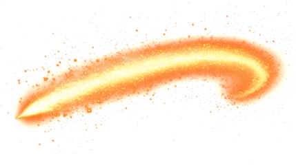 Gold sparkle wave Elegant Design Element isolate on white background