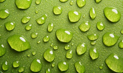 Dew Droplets Close-up Background, Generative AI