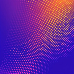 Stylish gradient background with orange and purple halftone effect
