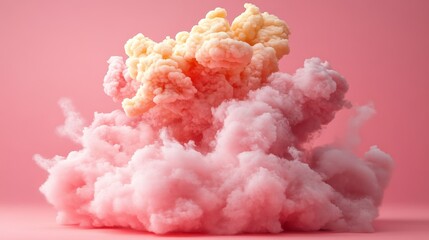 Abstract cloudscape dreamlike ethereal pastel gradient background for modern design element showcasing soft textures and airy formations