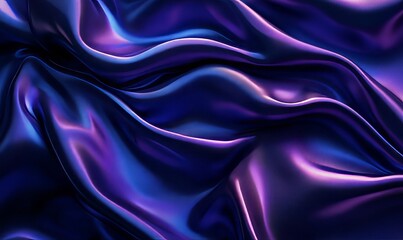 Obraz premium Silk Light Waves Background, Generative AI
