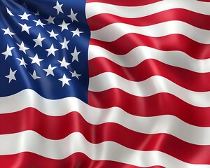 Obraz premium American Flag Waving