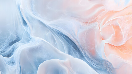 Fototapeta premium of a natural marble slab with swirling veins and soft colors 
