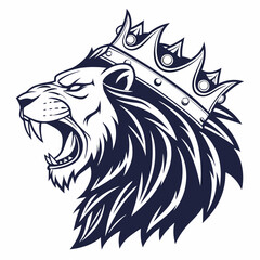 Angry Lion Esports Mascot Logo Vector | Gaming Illustration