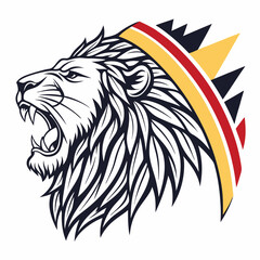 Angry Lion Esports Mascot Logo Vector | Gaming Illustration