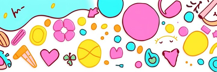 Vibrant Colorful Abstract Background Featuring Dynamic Shapes and Patterns Creating Visual Energy