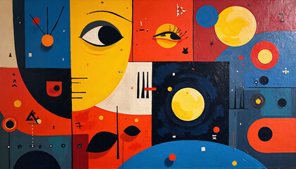 a colorful abstract painting