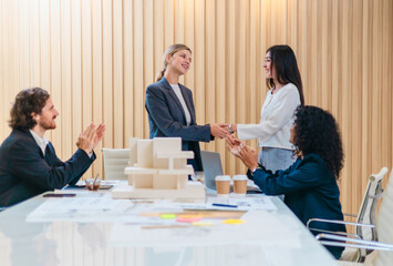 Architecture Team Discussing Sustainable Building Design