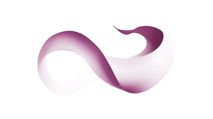 Abstract Purple Wave Design Flowing Gracefully