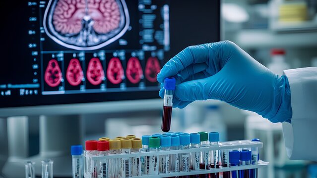 Medical Research Lab | Blood Sample Testing & Brain MRI Analysis