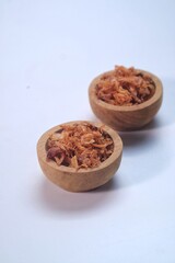 bawang goreng or Indonesian crispy deep fried shallots or onion flakes