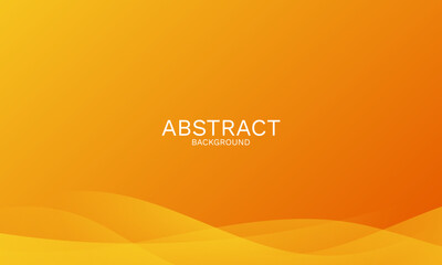 Vibrant tangerine gradient background with smooth wave accents design