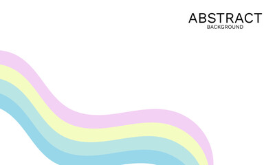Soft Pastel Waves Modern Abstract Background Design Template Minimalist
