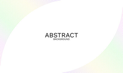 Elegant minimalist background with curved multicolored lines design