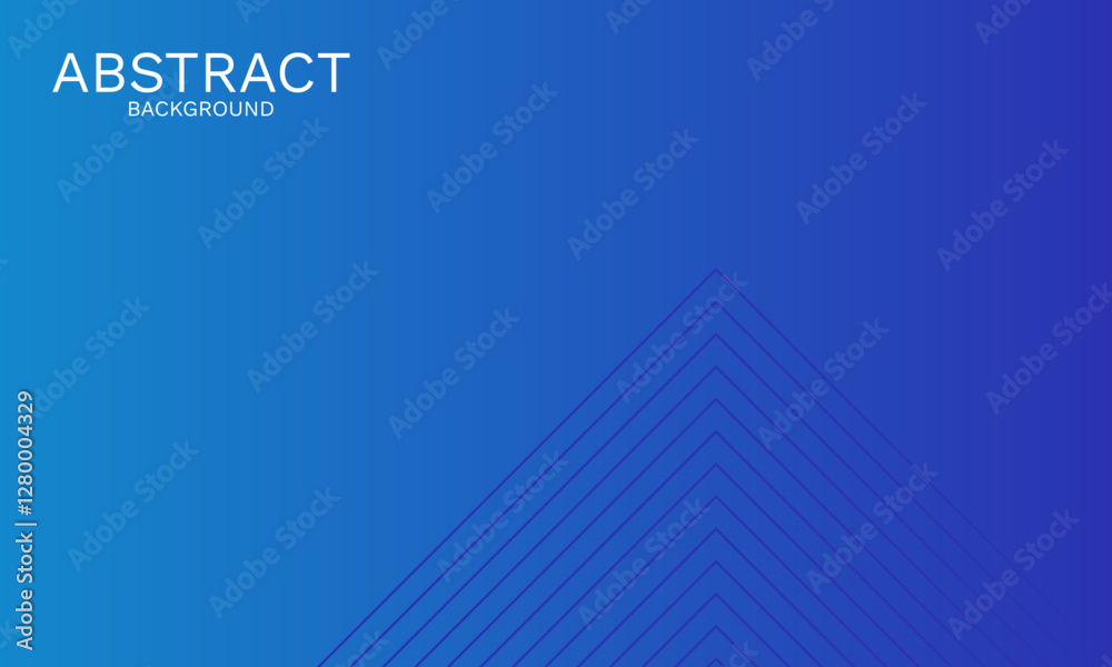 Poster Subtle blue gradient backdrop with angular geometric linear elements