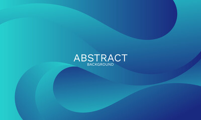 Dynamic cyan and blue abstract background with fluid shapes and waves
