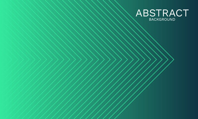 Obraz premium Dynamic teal gradient with geometric arrow lines for modern presentation
