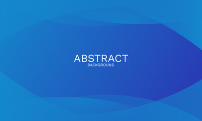 Elegant Blue Abstract Background with Smooth Dynamic Curves