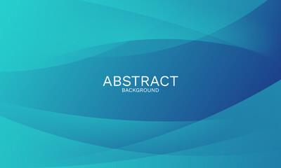 Elegant Blue Abstract Background with Smooth Dynamic Curves