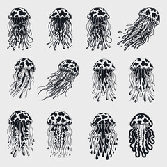 Dripping Mushroom SVG Silhouette File