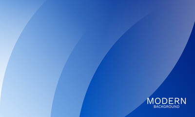 Elegant Blue Abstract Background with Smooth Dynamic Curves