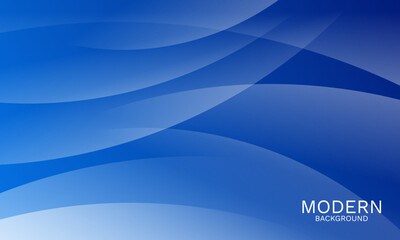 Elegant Blue Abstract Background with Smooth Dynamic Curves