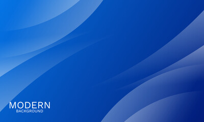 Elegant Blue Abstract Background with Smooth Dynamic Curves