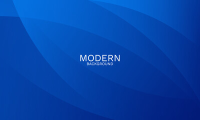 Elegant blue abstract background with smooth dynamic curves