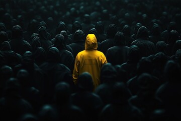 Person in Yellow Coat