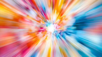 pattern of colors shifting and overlapping in a radial blur effect 